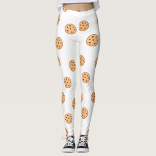 Kekse auf weiß leggings