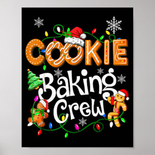 Kekse-Back-Crew-Kochliebhaber-Santa-Weihnachten-In Poster
