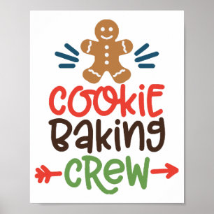 Kekse-Back-Crew Weihnachten Poster
