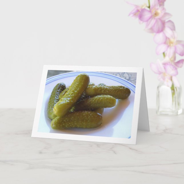 Kekse, gepickt, Gherkins Karte (Orchidee)