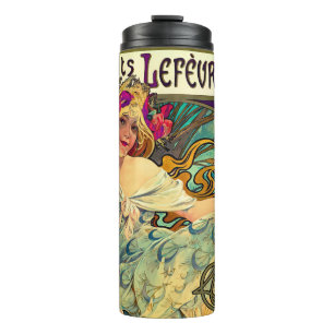 Kekse Lefevre-Utile von Alphonse Mucha (1896) Thermosbecher