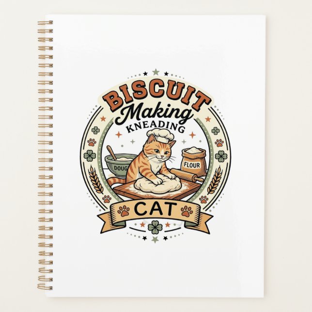 Kekse machen Knetkatze Kekse machen Kneten Planer (Vorderseite)