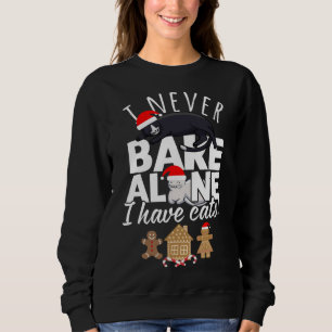Kekse mit Katzen zu Weihnachten und Lebkuchen Sweatshirt