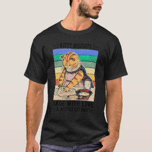Kekse mit Liebe und Katzenhaar Backen T-Shirt