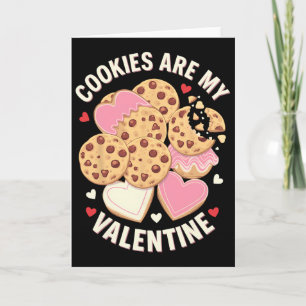 Kekse sind mein Valentinstag Süße Schokoladenstück Karte