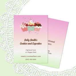 Kekse und Cookies Baking Business Card Visitenkarte