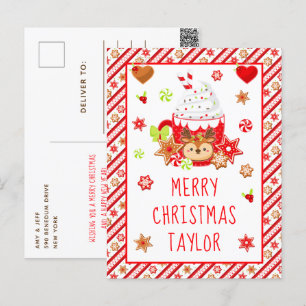 Kekse und Kakaorot Frohe Weihnachten