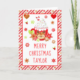 Kekse und Kakaorot Frohe Weihnachten