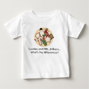 Kekse und Milch...Bestechung... Kleinkind Lang-Arm Baby T-shirt