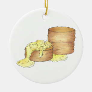 Kekse und Wurst Gravy Südliches Frühstück Küche Keramik Ornament