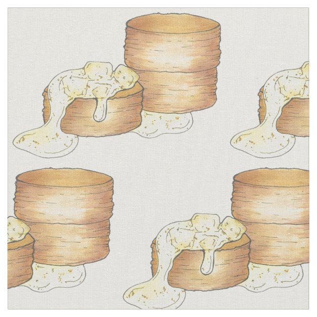 Kekse und Wurst Gravy Südliches Frühstück Küche Stoff (Nahaufnahme)