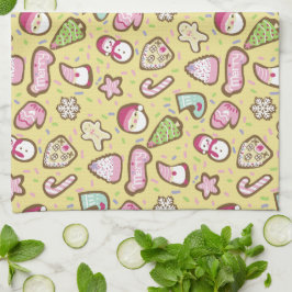 Kekse Weihnachtsgelb Geschirrtuch