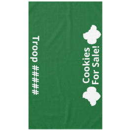 Kekse zum Verkaufen und Truppentabletten Tischdecke