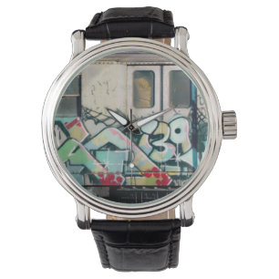 Kel139 Wildstyle Vintag Graffiti Armbanduhr