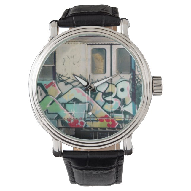 Kel139 Wildstyle Vintag Graffiti Armbanduhr (Vorderseite)