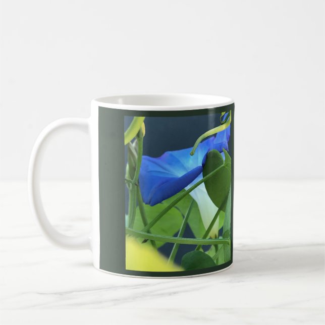 Kelch der blauen Trichterwinde Kaffeetasse (Links)