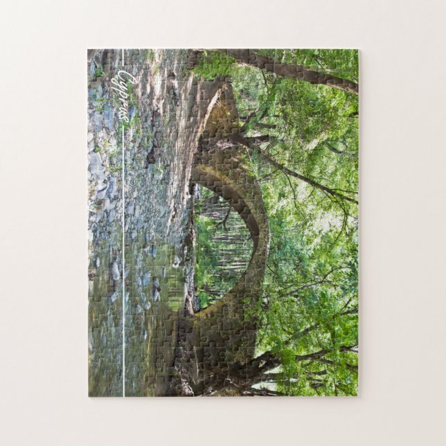 Kelefos - Mittelalterbrücke auf dem Zyprer Platz Puzzle (Vertikal)