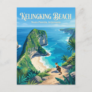 Kelingking Strand Indonesien Postkarte