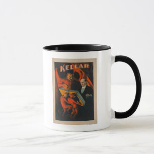 Kellar Devil and Demos with Magic Book Poster Tasse