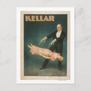 Kellar Levitation Magic Poster #1 Postkarte