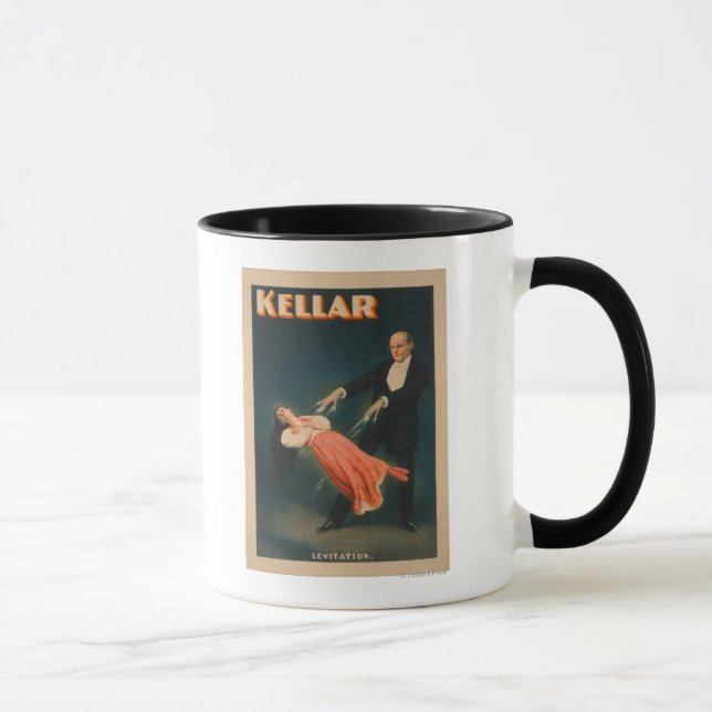 Kellar Levitation Magic Poster #2 Tasse (Rechts)