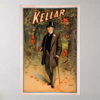 KELLAR Magician Illusionist VAUDEVILLE Poster
