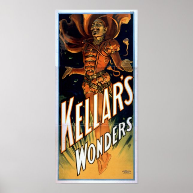 KELLAR Magician Illusionist VAUDEVILLE Poster (Vorne)