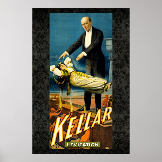 Kellar the Magician Reissue Vintag 36 x 24 Poster (Vorne)