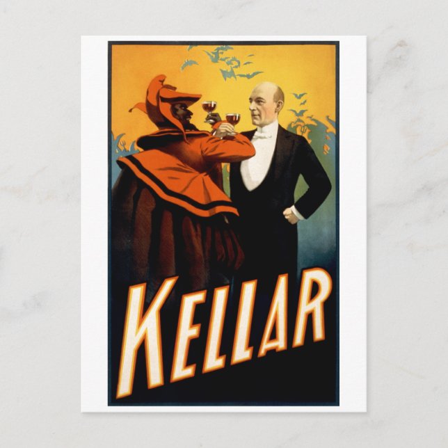Kellar - Trinken mit dem Teufel Postkarte (Vorderseite)