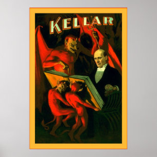 Kellar ~ Vintages Magier-Plakat Poster