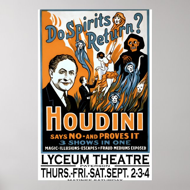 Kellars Latest Mystery Self Decapitation 1890s Poster (Vorne)