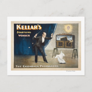 Kellars verblüffendes Wundermagic-Poster Postkarte