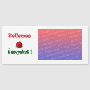 kellemes unnepeket - personalisiert magnetkarte