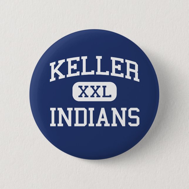 Keller - amerikanischer Ureinwohner - Highschool - Button (Vorderseite)