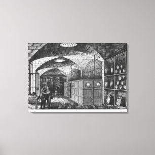 Keller der Bank von Frankreich in Paris, 1897 Leinwanddruck