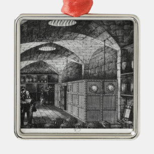 Keller der Bank von Frankreich in Paris, 1897 Ornament Aus Metall