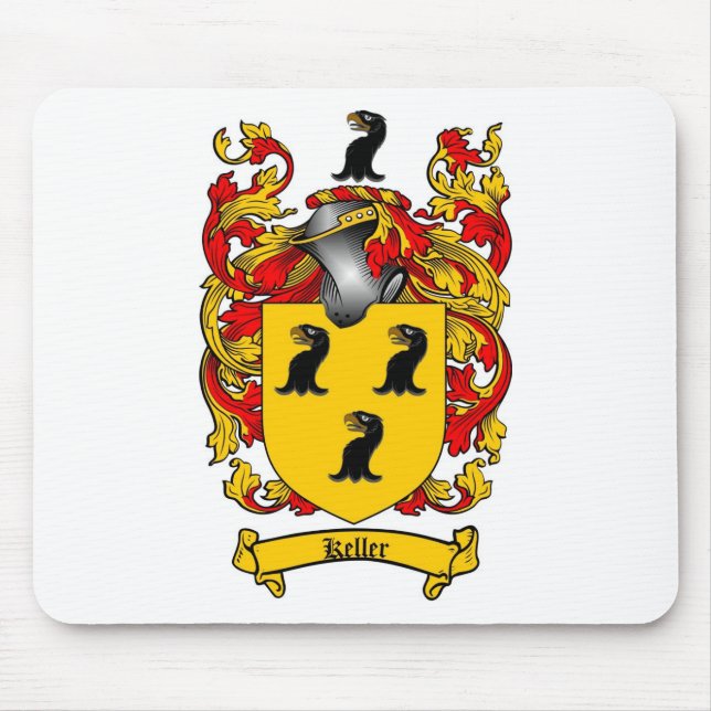 KELLER FAMILIENWAPPEN - KELLER WAPPEN MOUSEPAD (Vorne)