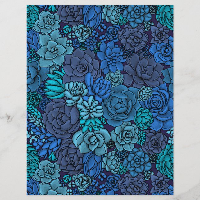 Keller Garten in Blau (Vorderseite)