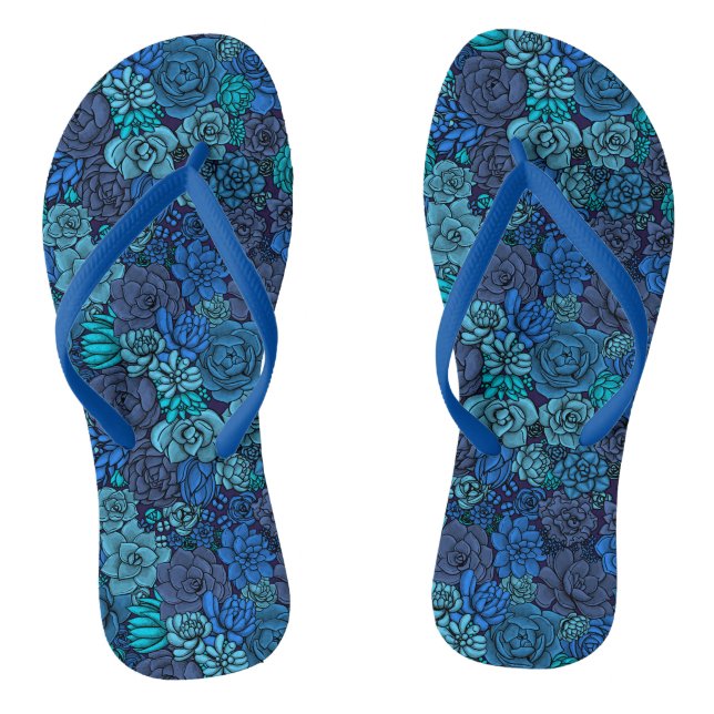 Keller Garten in Blau Flip Flops (Fußbett)