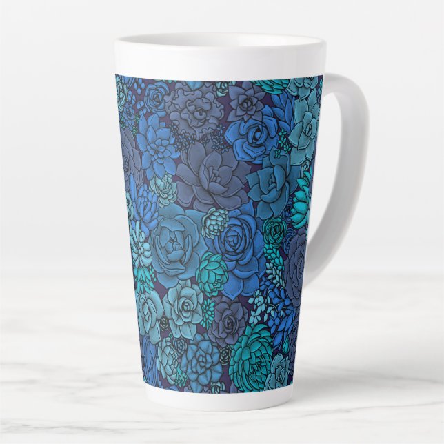 Keller Garten in Blau Milchtasse (Rechte Ecke)