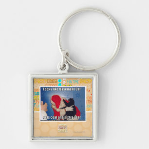 Keller-Katze erhält Kohle Schlüsselanhänger