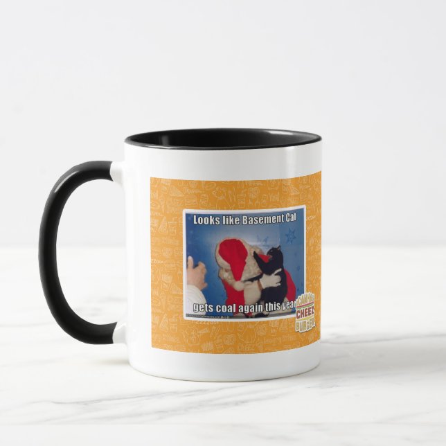 Keller-Katze erhält Kohle Tasse (Links)