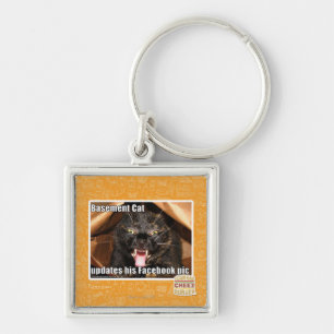 Keller-Katze Schlüsselanhänger