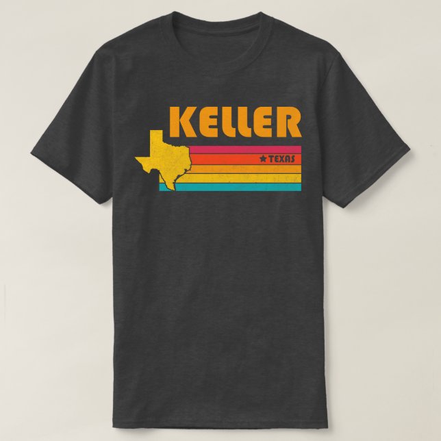 Keller Texas Vintag Distressed Souvenir T-Shirt (Design vorne)