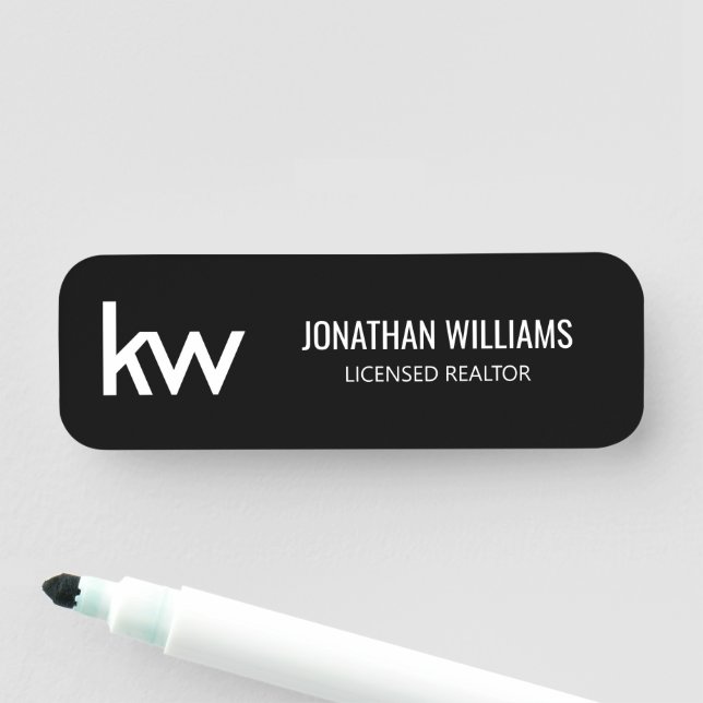 Keller Williams Name Tag Namensschild (Beispiel)