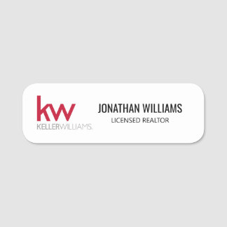 Keller Williams Name Tag Namensschild