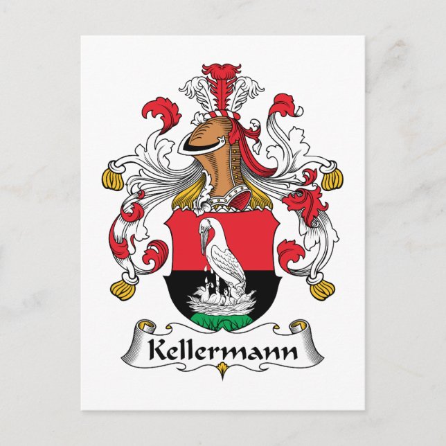 Kellermann Familienwappen Postkarte (Vorderseite)