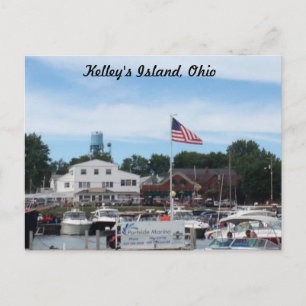 Kelleys Insel Portside Marina Ohio Postcard Postkarte