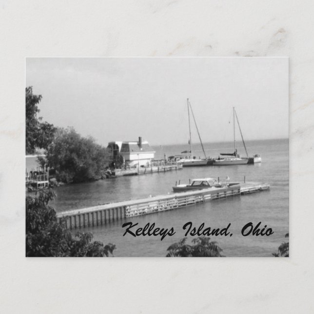 Kelleys Island Boote Postkarte (Vorderseite)