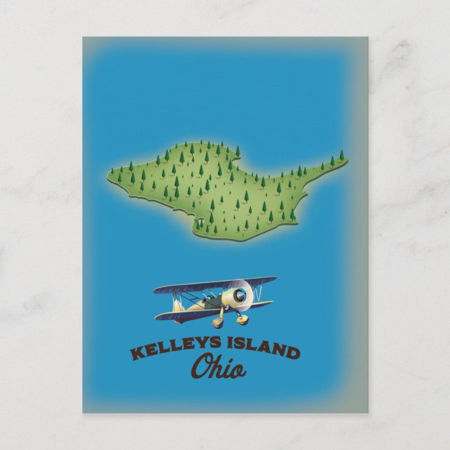 Kelleys Island Ohio Postkarte (Vorderseite)